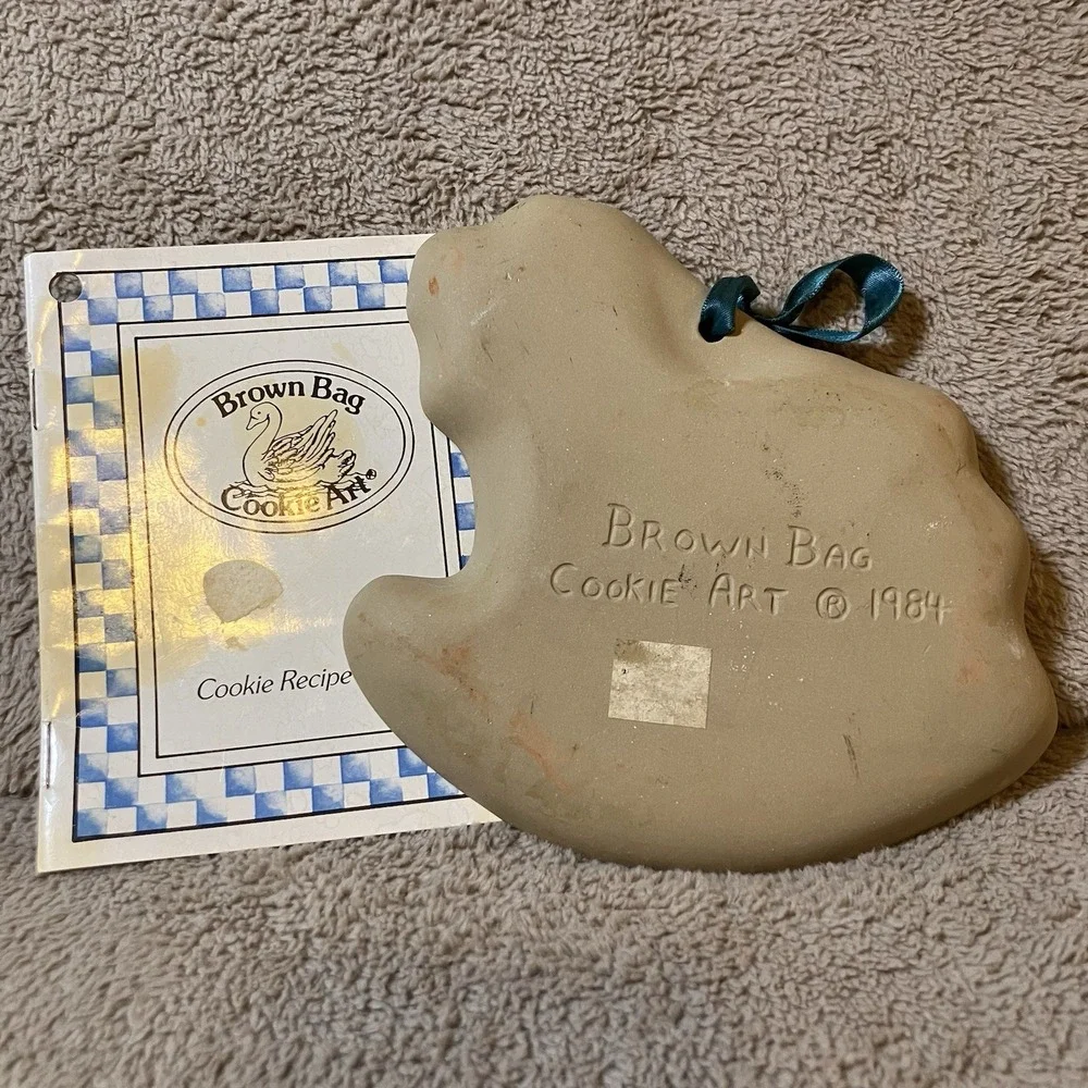 VINTAGE BROWN BAG COOKIE‎ ART 1984 ROCKING HORSE CHRISTMAS COOKIE MOLD 6.5